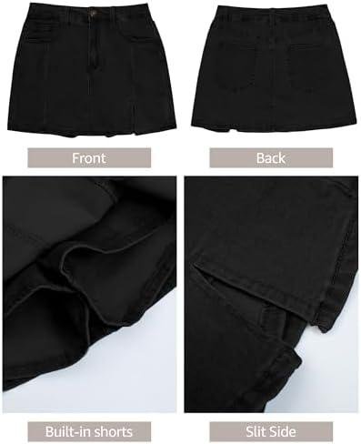 Luvamia Denim Skorts Review: High ⁣Waisted Stretchy Skirt