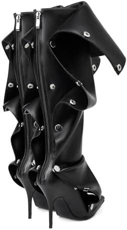 ARQA ‌Womens Stiletto Heel Knee High Boots: The Ultimate Fall Fashion Statement