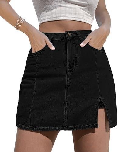 Luvamia Denim Skorts Review: High Waisted⁢ Stretchy Skirt