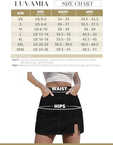 Luvamia Denim Skorts Review: High Waisted​ Stretchy Skirt