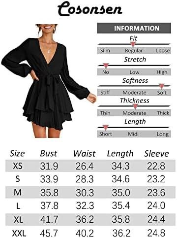 Swing Into Style:⁤ A Hilarious⁤ Review of Cosonsen Women's Deep V-Neck ⁤Dress!
