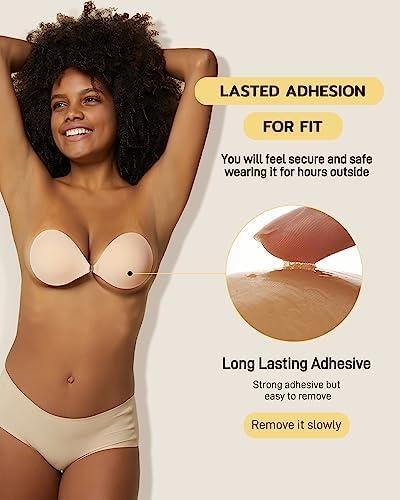 Our Favorite Invisible Adhesive​ Bra Review: Niidor Silicone Bra with Nipple⁢ Covers