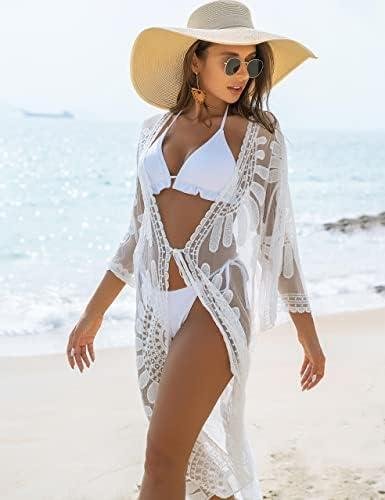 Blooming Jelly Swimsuit Cover Up⁤ Review: Long‌ Floral Lace ‍Kimono