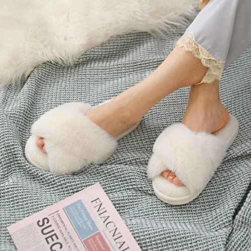 Cozy Comfort: ⁣Evshine Women's Fuzzy Slippers Review