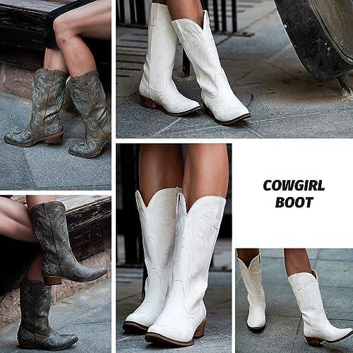 Step Up ‌Your Style with IUV⁤ Women's⁤ Pointy Toe ‍Cowboy Boots