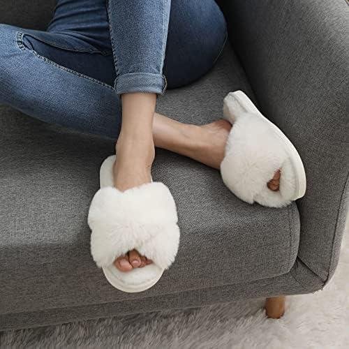 Cozy Comfort: Evshine Women's‍ Fuzzy Slippers Review