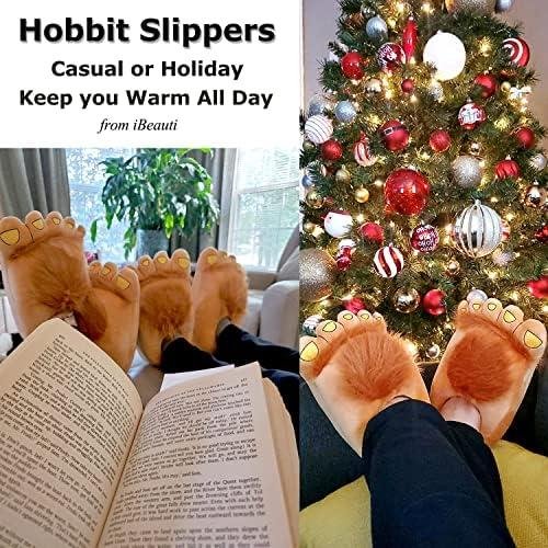 Cozy Monster Adventure Slippers: A Warm Winter ⁢Hobbit Feet Costume Review