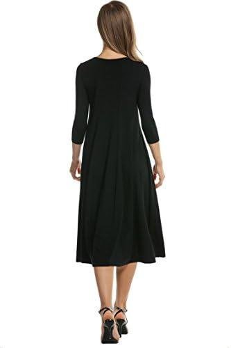 Review: HOTOUCH Women's 3/4 Sleeve Midi Dress - Versatile & Stylish!
