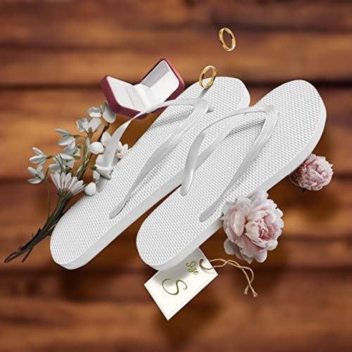 Review: Glow & Glisten Bulk Wedding Flip Flops | Wedding Guest Sandals