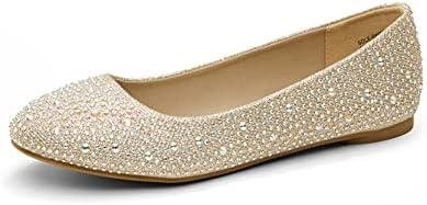 Glittering Elegance: Our Review of DREAM⁣ PAIRS Rhinestone Ballet Flats