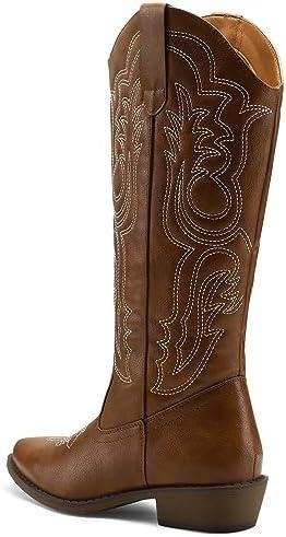 Review: mysoft ⁣Women's Embroidered‍ Cowboy Boots ‍- Comfortable & Stylish!