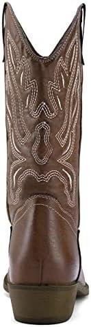 Unveiling the Ultimate ⁢Women's Cowboy Boots Review: mysoft Embroidered Mid-Calf Cowgirl Boot