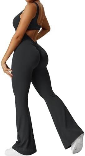 YEOREO Women Workout Flare Jumpsuits Review: Even Our Yoga Mats Blushed!
