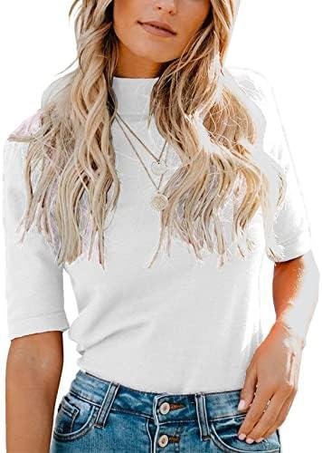 Must-Have Review: LIYOHON Mock Turtleneck Business White T Shirt