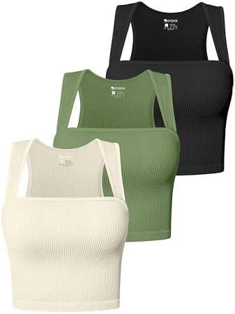 Review: OQQ Women’s 3-Piece Crop Tops – Comfortable Support for All Activities