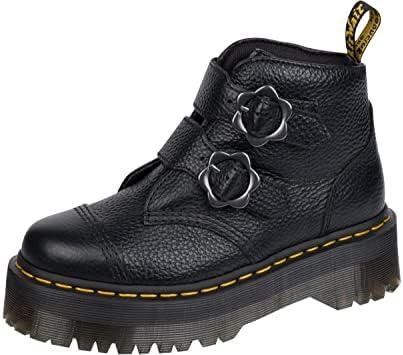 Step into Style with Dr. Martens Women’s Devon Flower Ankle Boot!