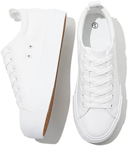 Step Up Your Style with SERNIAL Womens White Platform Sneakers