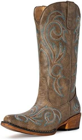 Step Up Your Style with IUV Women’s Pointy Toe Cowboy Boots