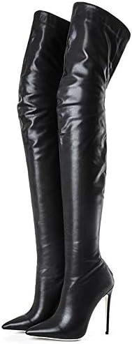Stepping up our style game with Women’s Over The Knee Boots in PU Leather