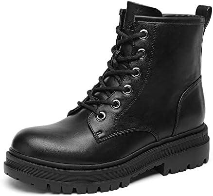 Fall in Love with DREAM PAIRS Black Lace-up Combat Boots for Women