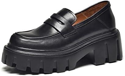 Chunky Heel Lug Sole Loafers: Beauty & Comfort Combined in One Shoe!