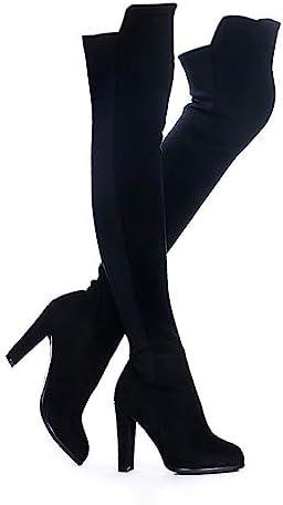 Our Hilarious Review of Shoe’N Tale Chunky Heel Thigh High Boots
