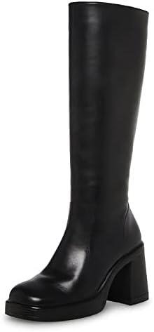 Kick Up Your Style with Our Black Leather Platform Boots! post thumbnail image