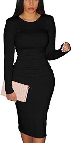 Review: Women’s Sexy Bodycon Long Sleeve Midi Dress