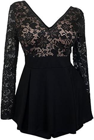 Review: eVogues Plus Size Lace Overlay Romper Dress Fit Guide post thumbnail image