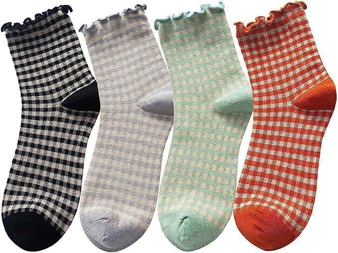 Review: Women’s Cute Ruffle Frilly Striped Crew Socks – Are They Worth It?