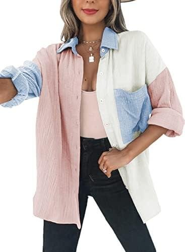 Reviewing the Dokotoo Womens Color Block Button Down Shirt