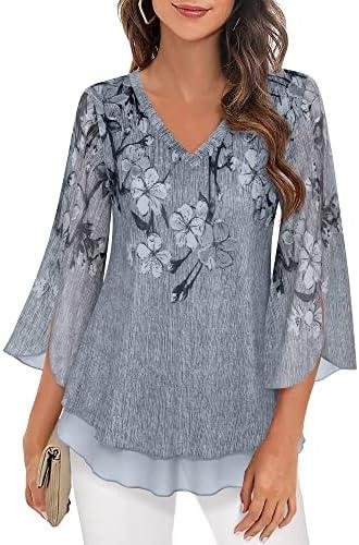 Timeson Women’s 3/4 Sleeve Floral Blouse Review: Style & Comfort