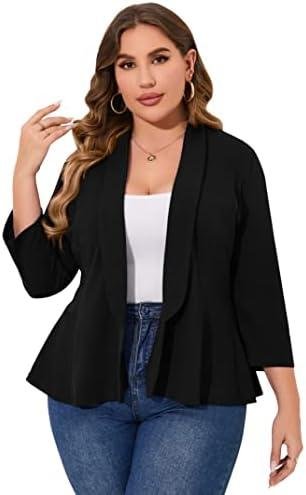 Upgrade Your Wardrobe with Our Plus Size Blazer! A Must-Have for Work or Play