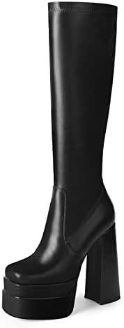 Review: wetkiss Stacked Platform Knee High Boots – High Quality & Fashionable Gogo Boots for Women
