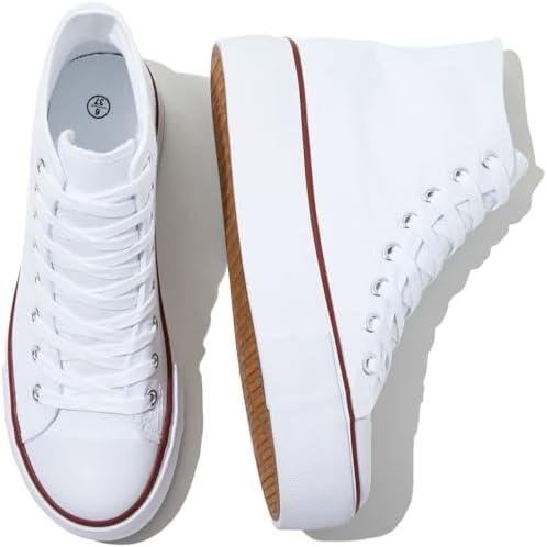 Review: SERNIAL Women’s White Platform Sneakers – Elevate Your Style with Confidence